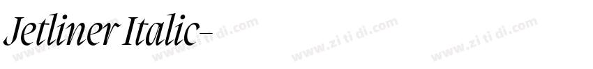Jetliner Italic字体转换
